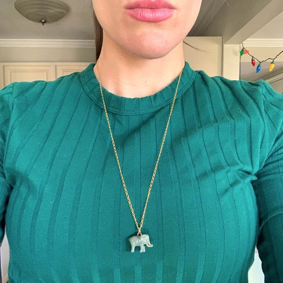 J CREW Elephant Necklace